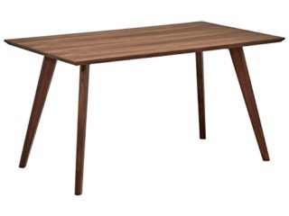 Marca Amazon - Rivet - Mesa de comedor minimalista estilo Mid-century, 134,8 cm de ancho (nogal)