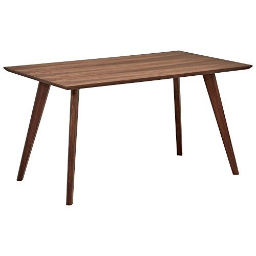 Marca Amazon - Rivet - Mesa de comedor minimalista estilo Mid-century, 134,8 cm de ancho (nogal)