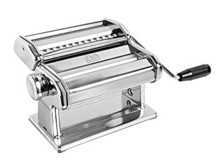 Marcato Atlas 180 Classic Máquina para Pasta Manual, Acero Cromado, Plata, 24 X 20 X 15.5 Cm