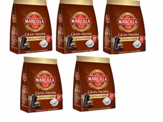 Marcilla Café Extra Fuerte para máquina Senseo - 5 paquetes de 28 monodosis (Total 140 monodosis)
