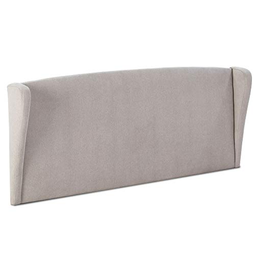 marckonfort Cabecero tapizado Munich orejero 140x60 cm Color Gris, para Cama de 135 cm, Acolchado con Espuma, herrajes para Colgar incluidos