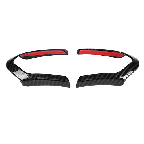Marco de ajuste de la cubierta del volante de fibra de carbono ABS de 2 piezas, ajuste del volante para M-Sport F20 F22 F30 F32 F10 F06 F15 F16(Fibra de carbon)