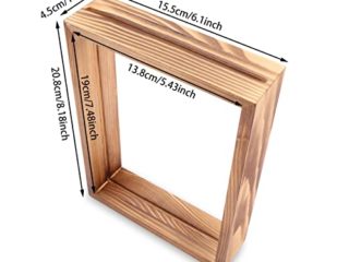 Marco de fotos de la vendimia de madera Decoración del hogar Arte Mini Imágenes Marcos Titular de la imagen Planta Titular del espécimen Bricolaje Marco de la decoración de la boda ( Color : Red )