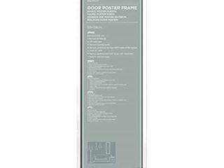 Marco póster puerta - Marco 53x158 cm Marco madera Blanco - Lámina decorativa