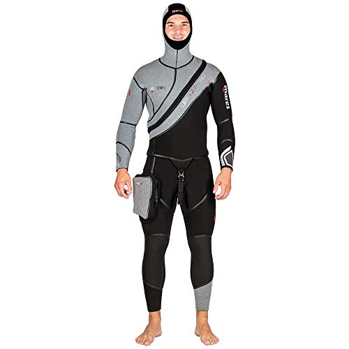 Mares Flexa Z-Therm 7mm Traje De Buceo, Hombre, Negro/Gris, S5