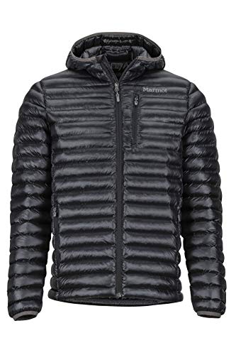 Marmot Avant Featherless Hoody Chaqueta De Senderismo Aislante Ligera, Chaqueta De Abrigo Para Exteriores, Anorak Resistente Al Agua, Resistente Al Viento, Hombre, Black, XL