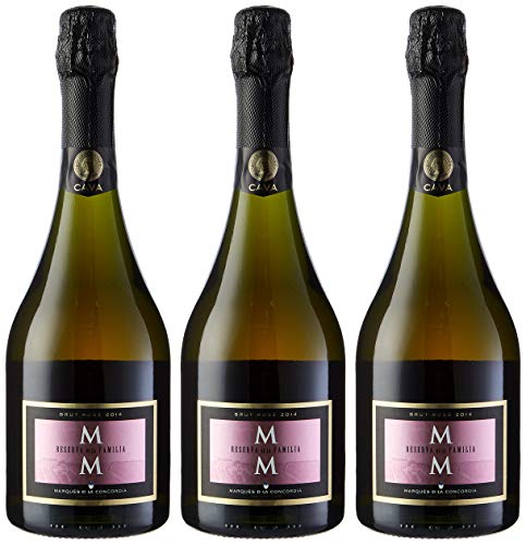 Marqués de la Concordia Reserva De La Familia Rosé Millesima Cava - 3 botellas x 750 ml - Total: 2250 ml - 2250 ml