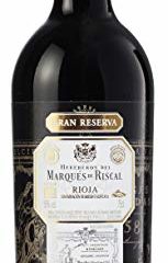 Marqués de Riscal - Vino tinto Gran Reserva Denominación de Origen Calificada Rioja, Variedad 100% Tempranillo, 32 meses en barrica de roble francés - Botella individual 750 ml