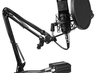 Mars Gaming MMICKIT, Micrófono Profesional+6 accesorios, XLR a jack 3.5mm, Negro