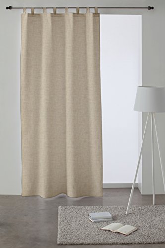 Martina Home Cortina con trabillas modelo Levante - 140 x 260 cm - color Crudo