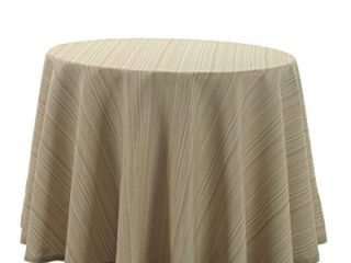 Martina Home Ribera Falda para Mesa Camilla, Tela, Crudo, Redonda de 90