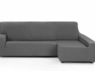 Martina Home Tunez Funda Elástica para Sofá Brazo Derecho, Tela, Gris, Tres Plazas, 240 cm a 280 cm