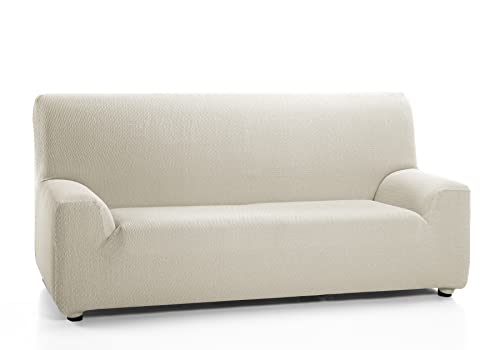 Martina Home Tunez Funda Elástica para Sofá, Tela, Beige (Marfil), 3 Plazas (170 a 220 cm)