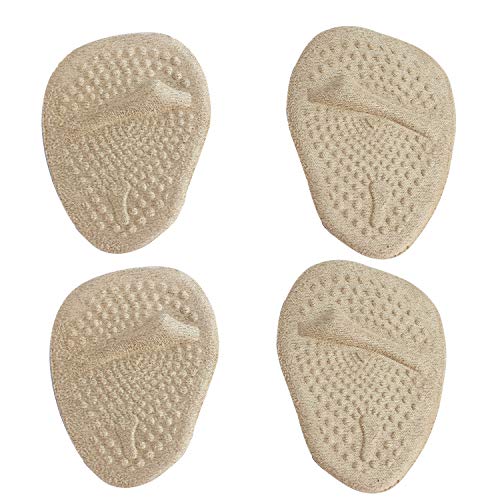 MASMAS 2 Pares Almohadillas Antideslizantes y Metatarsales, Plantillas de Gel Suaves para Aliviar el Dolor del Antepie, para Zapatos con Tacón Alto