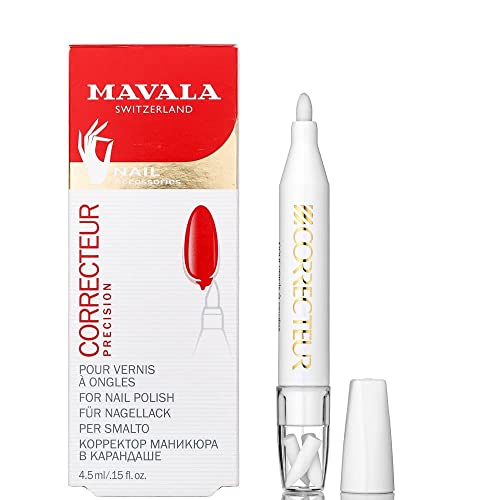 MAVALA Lápiz Corrector de Esmalte, Quitaesmalte en Lápiz, Corrector de Uñas para Una Manicura Perfecta, Incoloro, 4.5 Mililitros