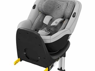 Maxi-Cosi Mica Silla De Coche Giratoria 360° Isofix, Silla Auto Reclinable Y Contramarcha, Con Reductor Bebé Recién Nacido, 0 Meses- 4 Años, Color Authentic Grey