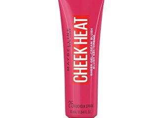Maybelline New York - Blush colorete en crema Cheek Heat All in 1, 25 Fuchsia Spark - 10ml