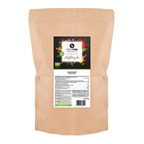 Meavita Azúcar De Coco, Sin Refinar, 1 Paquete (1x 1000 g) En Una Bolsa