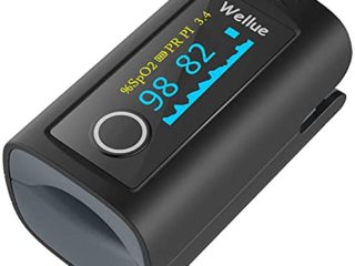 Medidor Saturacion Oxigeno de Dedo para Adultos, Saturometro de oxigeno con Alarma de Niveles Bajos de Sp02 y de Frecuencia Cardíaca, Pantalla OLED
