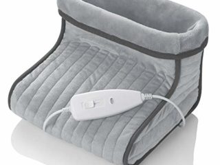 Medisana FWS - Calientapiés , Calefacción Eléctrica para Pies, 6 Niveles de Temperatura, Desconexión Automática, Protección contra Sobrecalentamiento, Lavable, Talla de Zapatos hasta 46