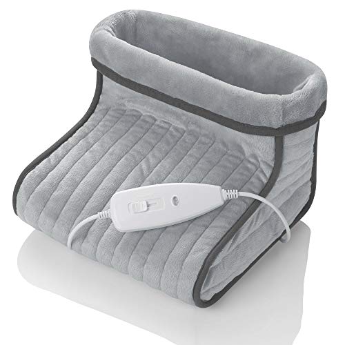 Medisana FWS - Calientapiés , Calefacción Eléctrica para Pies, 6 Niveles de Temperatura, Desconexión Automática, Protección contra Sobrecalentamiento, Lavable, Talla de Zapatos hasta 46