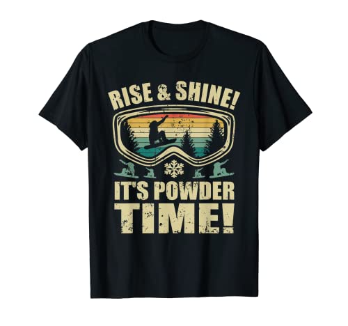 Mejor Snowboard Gafas Divertidas Retro Snowboarder Snowboard Camiseta