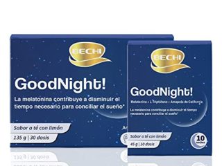 Melatonina + Triptófano + Plantas - BECHI GOODNIGHT! - Sobres 4,5g - Sabor Té con Limón (1 dosis)