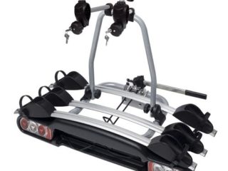 MENABO 79050924 portabicicletas Remolque 3 bicis, Gris, Universal