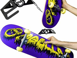 MEOLLO Soporte Colgador para Skateboard (100% Acero). Vertical y Horizontal.