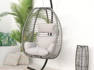 Mercury The Angles Wings - Hamaca colgante para salón y balcón - Silla colgante con estructura para adultos y niños