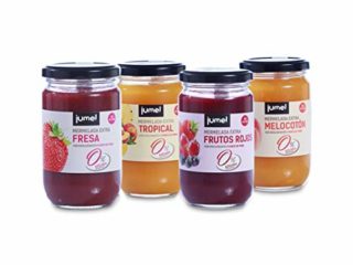 Mermelada de MULTISABOR sin azúcar extra JUMEL con STEVIA. Mermelada gourmet con todo el sabor. Pack de 4 unidades (1,49 € / unidad). A PARTIR DE 15€ PORTES GRATIS.