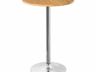 Mesa Alta de Bar de Acero y MDF rústica Natural de 89x60x60 cm - LOLAhome
