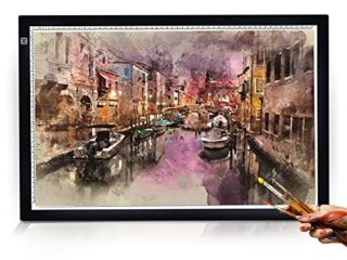 Mesa de Luz A2, Ulif LED Tableta de Luz Dibujo A2 de Iluminación de la Caja de Alimentación Micro USB Ideal para Animacion Tatoo Dibuja