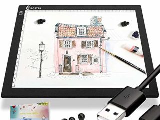 Mesa de Luz Dibujo A4 LED,Tableta de Luz,Mesa de Luz Para Calcar Portátil,con Cable de Carga USB Tipo C,Brillo Ajustable para Pintura de Diamantes,Artistas,Bocetos,Pintura(caja de regalo)