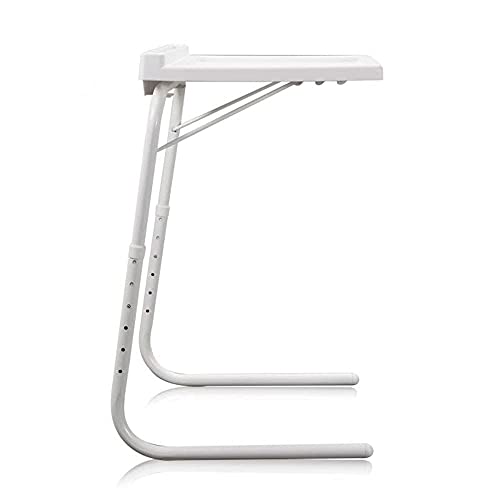 Mesa Multiusos con Ranura para Tablet y Smartphone | Mesa Auxiliar Múltiples Posiciones | Plegable | Ajustable | 6 Alturas