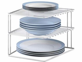 Metaltex Rinconera, Plata, Blanco, 3 alturas