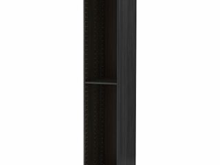 METOD marco de armario alto 40x220 cm efecto madera negro