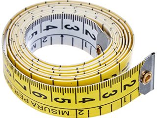 Metrica 22091 Cinta SASTER 1,5M Bicolor 20 mm, Amarillo