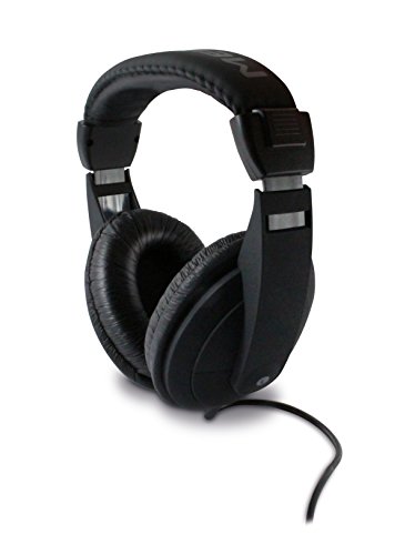 Metronic 480143 - Auricular TV/HiFi con cable 6mts, adaptador jack 3,5mm + 6,35mm negro