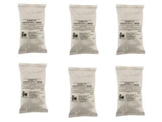 Mezcla de sorbete de limón paquete de 6 x 1 kg, aproximadamente 120 vasos, sorbete instantáneo ideal como postre, apto para uso profesional