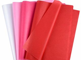 MIAHART Papel de seda para el día de San Valentín 60 hojas de papel de envolver surtido 4 colores de papel para manualidades de San Valentín