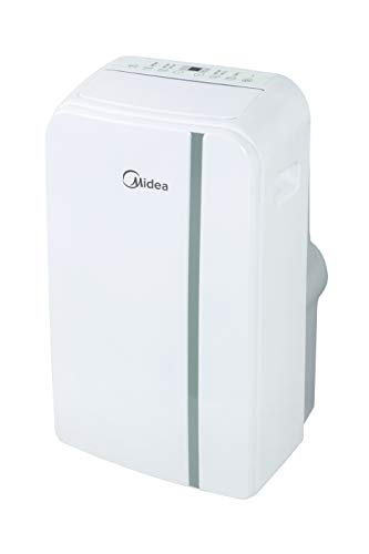 Midea - Aire acondicionado portátil - Filtro HEPA - 3500 W - Bomba de frío y calor - 3 velocidades - 65db - Control remoto - Con termostato en Mando - Incluye Kit Ventana - Blanco - MPPDB-12HRN7-QB6