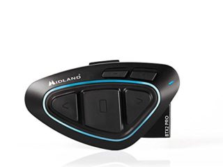 Midland BTX2 Pro Single - Intercomunicador Moto, Color Negro