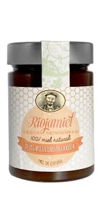 Miel de abeja pura | Miel de verano de España 100% Natural, Organica, Fresca y Cruda 450 Gr / Miel cruda, extracción en frío