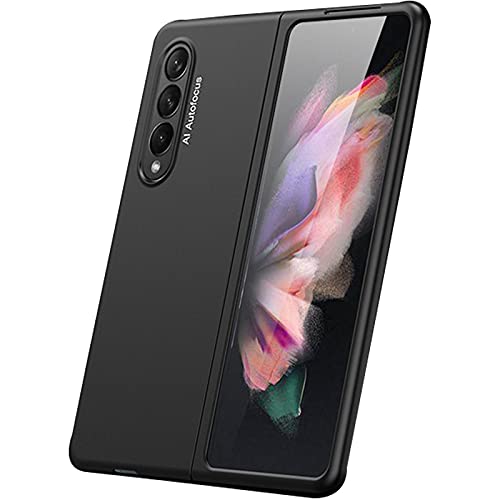 Miimall Funda Compatible con Samsung Galaxy Z Fold 3 (5G) 2021 Cobertura Completa Ultrafino Antiarañazos Parachoques Carcasa Protectora de PC Compatible con Samsung Galaxy Z Fold 3 - Negro