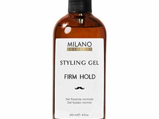 Milano Gel Fijador Hombre Normal 250 ml Strong Hold Styling Fijación Cabello Profesional Caballero Gomina Pelo