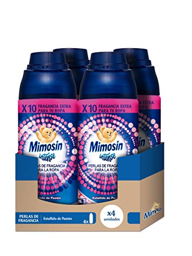 Mimosin Intense Perlas de Fragancia Suavizante Estallido de Pasión 275g - Pack de 4