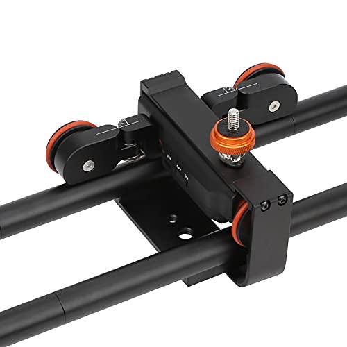 Mini cámara motorizada patinadora, carro eléctrico motorizado Dolly Car Camera Slider Dolly Car 60 cm / 24 pulgadas para videocámara Stabili para video película fotografía para cámara