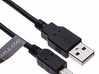 Mini USB Cable 5m Cargador Compatible con Tom Tom 520, 530, 540, 550, 620, 630, 720, 730, 740, 750, 920, 930, 940, 950, 2050, XL 30, Tom Tom Start 25 M, ONE 30 Series | Sat Nav GPS Navegación En coche