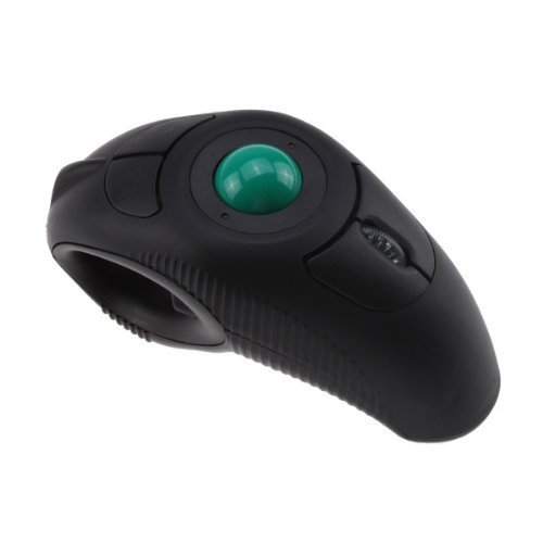 Minidiva Wirelss - Ratón de mano con USB2.0 Trackball para usuarios zurdos y diestros para Windows XP/Vista/7 y Mac OS M-1.